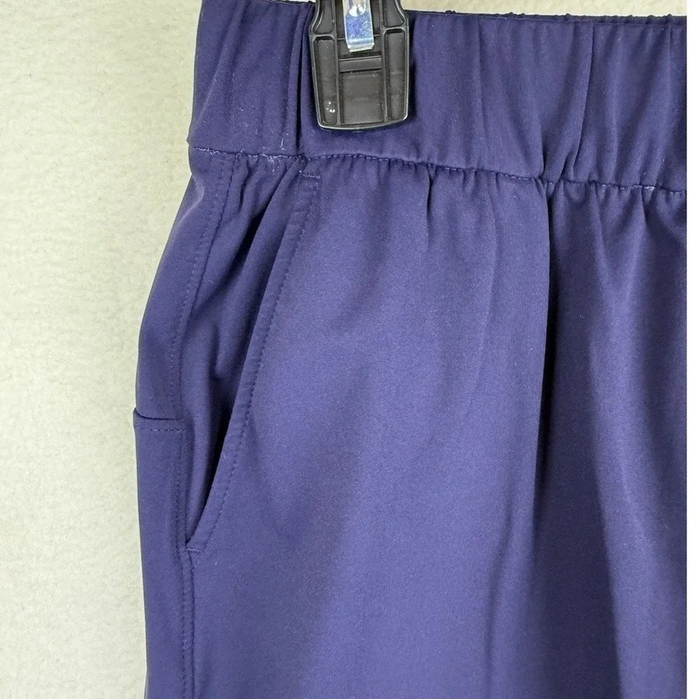 AJISAI Womens Navy Blue Jogger Pants Lightweight Activewear Stretch Size Medium